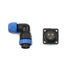 SP20 IP68 Waterproof Quick Connector Socket Multipole Plug Dustproof Right angle Square Industrial Aviation 1-14Pin Connectors