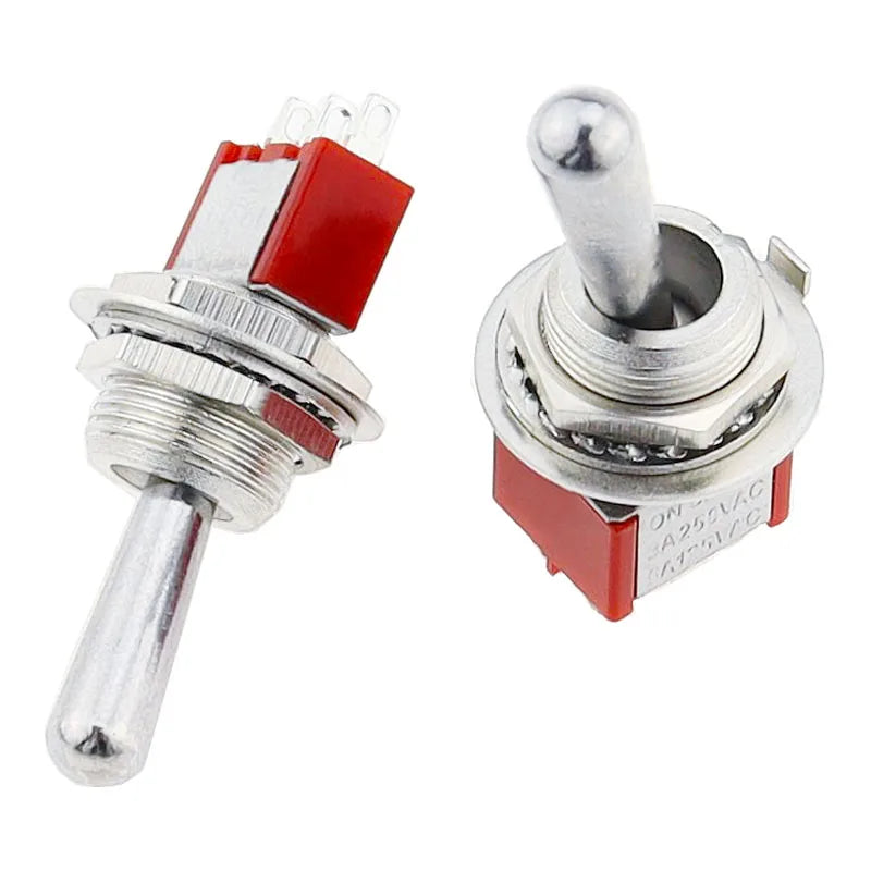 1Pcs/5Pcs SH T80-T Z1 Series Large Long Handle 12mm Panel Mount Mini Toggle Switch 5A 125VAC