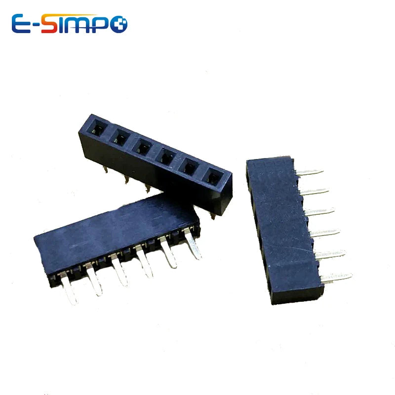 100pcs 2.54mm PH5 Single Row Straight 1X2P/5P/6P/10P/15P/40P Short Version Rohs Goldplate PCB Female Pin Header Socket Connector