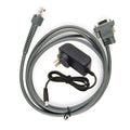 2/3/5M RS232 Straight Harness AC Adapter US EU Plug Power Supply Zebra Symbol LS2208 LS4208 LS9208 Barcode Scanner Serial Cable