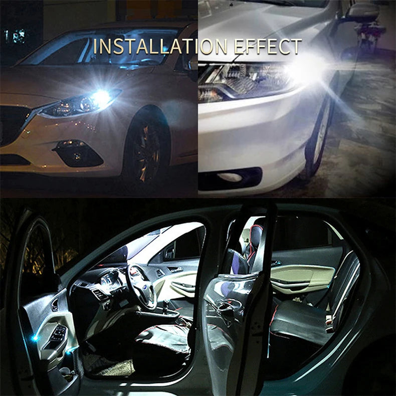 2PCS T10 W5W LED CANBUS No Error Clearance Car Interior Reading Door Trunk License Plate Lamp  6000K White 3030 SMD For BMW Audi