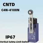 Limit Switch, CNTD C4N‑4108N plastic metal composite housing 1NO1NC forced disconnect contact, 10A 250VAC IP67 top plunger type,