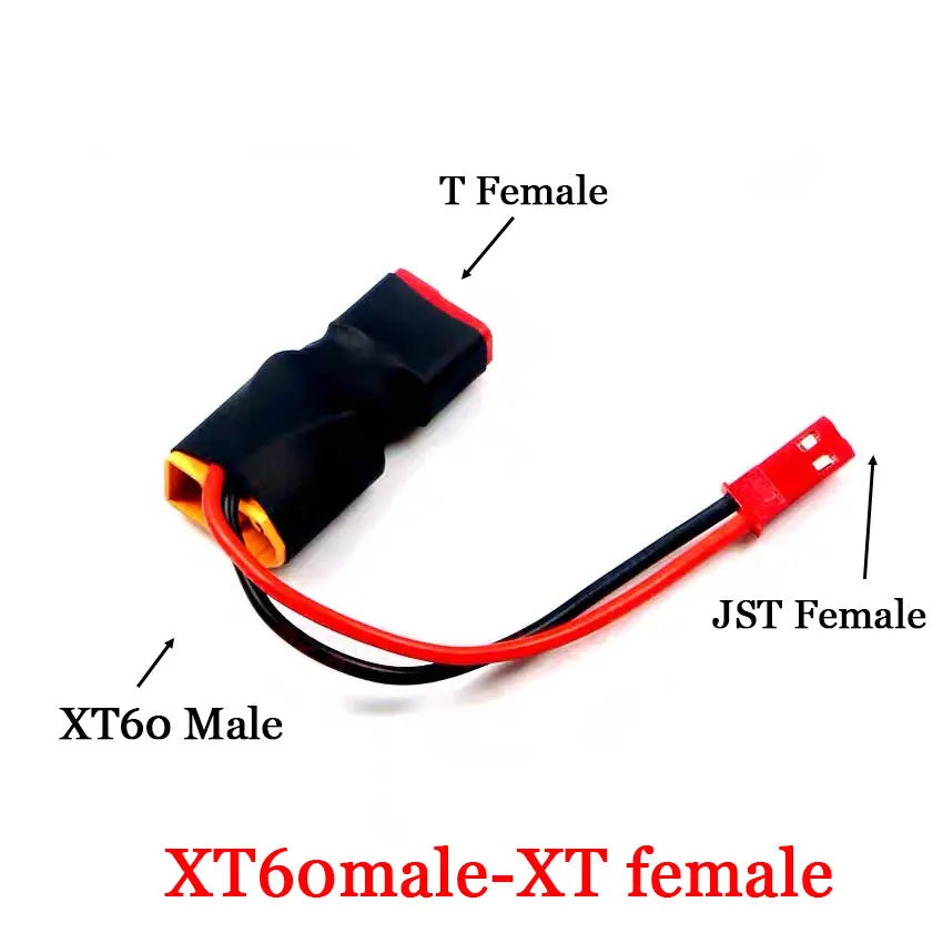 XT60 XT T Plug Female to Male JST Male / Female Adapter For RC Helicopter Quadcopter LiPo Battery Plug Connector