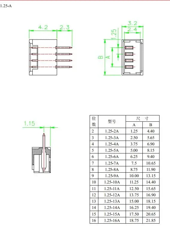 20pcs SH1.0 1.25 ZH1.5 PH2.0 XH2.54 mm Male Pin Header Socket Dip/Right Angle RA SMD SMT 2/3/4/5/6/7/8/9/10/12P Wafer