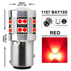 2/4 PCS CANBUS 1156 BA15S 1157 BAY15D LED Bulb For Car Turn Signal Reverse Brake Parking Lights 12V 24V 3030-24SMD 1000LM White