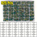 925Pcs 36Values Aluminum Electrolytic Capacitor Assortment Kit Low ESR 1uF 4.7uF 10uF 22uF 47uF 100uF 220uF 330uF 470uF