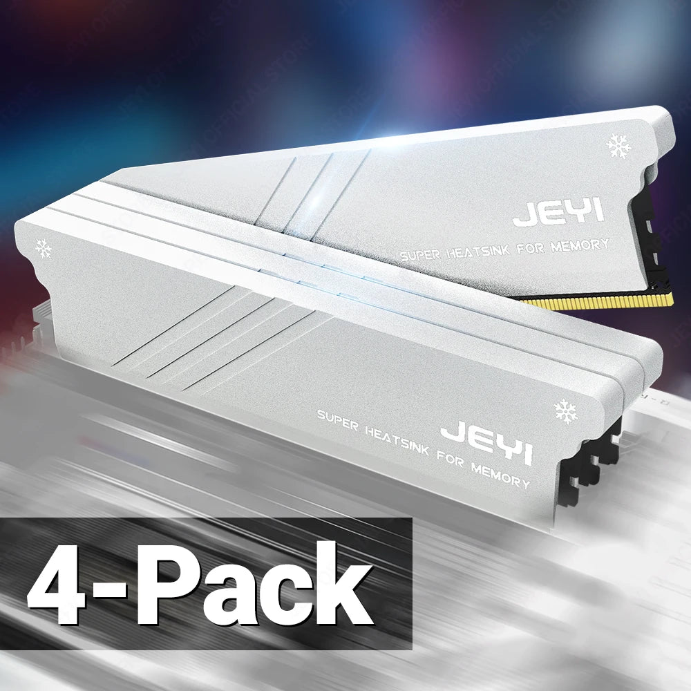 JEYI RAM Heatsink Cooler with Thermal Pads for DDR2 DDR3 DDR4 DDR5 - PC Memory Cooling Kit, Desktop Computer Heat Dissipation,
