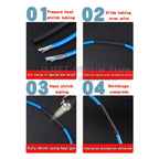 1M/5M Black Heat Shrink Tubing Insulation Sleeve Wire Protective Cover Cable Data Cable Repair Heat Shrink Sleeve 1 2 3 4 5-50mm