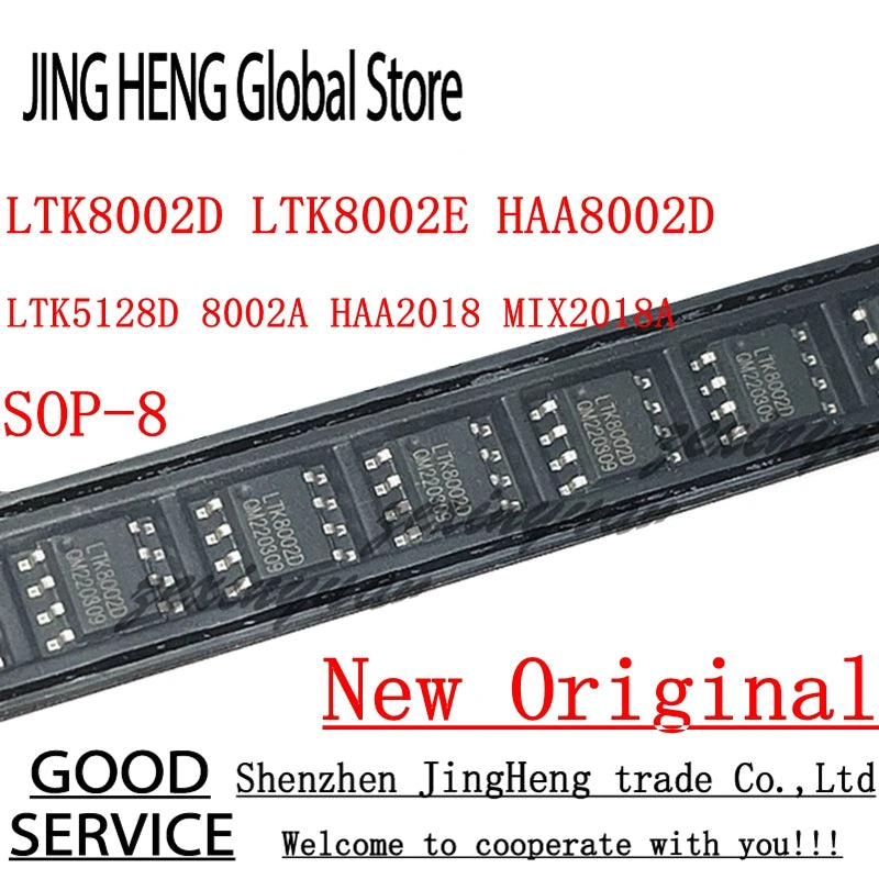 10PCS Original LTK8002D LTK8002E HAA8002D LTK5128D 8002A HAA2018 MIX2018A SOP-8 Class AB High-End Audio Power Amplifier IC Chip
