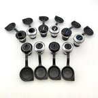 10Pcs Metal D‑Type Panel Mount Socket RJ45 CAT6 HDMI USB3.0 Straight Through Network Connector Module Round Panel Mount Adapter