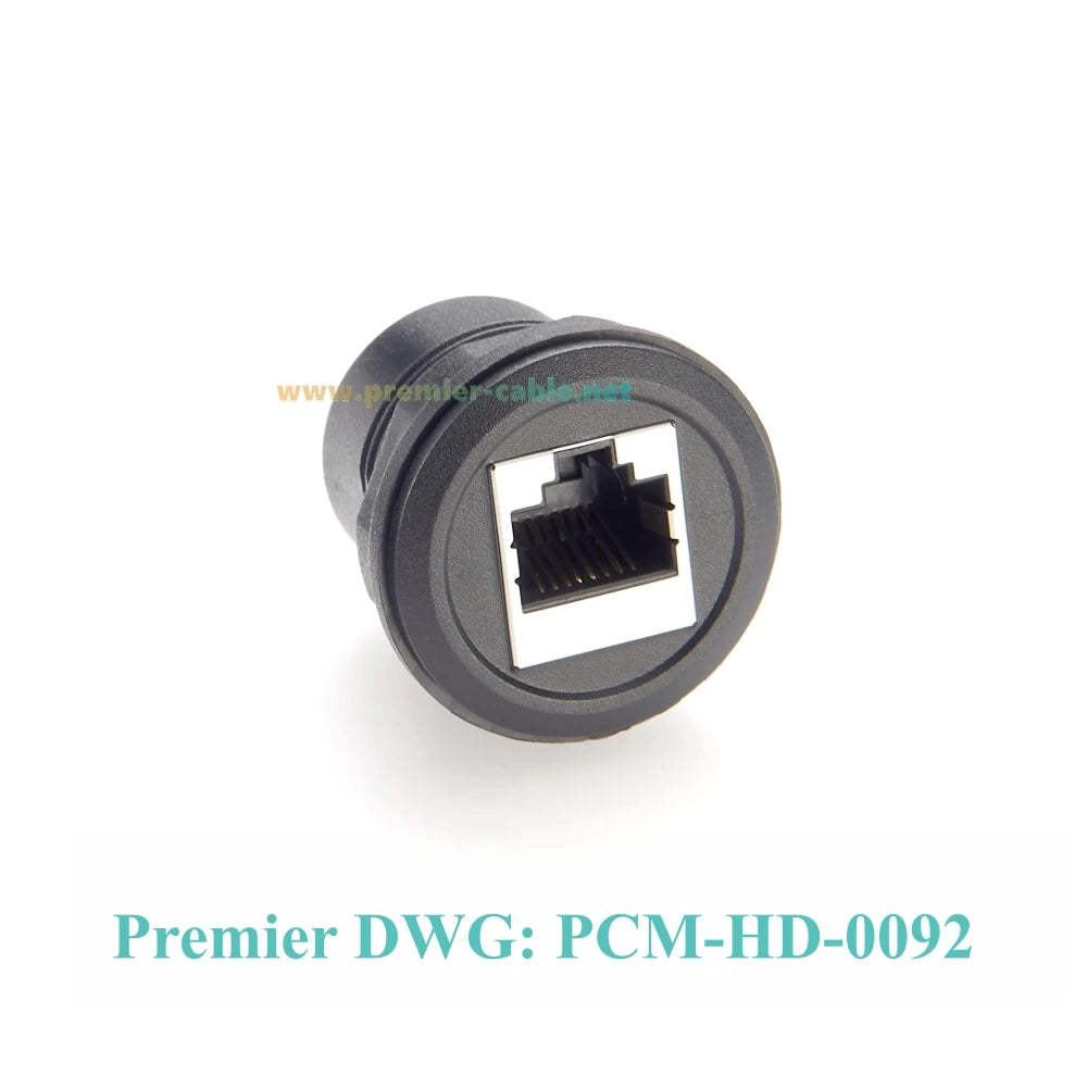 Profinet RJ45 Cat6 Ethernet Female to Female Coupler 1Gbps Flush Panel Mount Bulkhead Feedthru Thread Fixed LAN Network Adapter