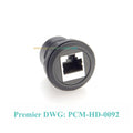Profinet RJ45 Cat6 Ethernet Female to Female Coupler 1Gbps Flush Panel Mount Bulkhead Feedthru Thread Fixed LAN Network Adapter