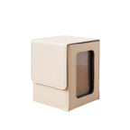 PU Window Collection Box Magnetic Closure Stain-resistant Trading Card Storage Box Moisture-proof with Lid Card Deck Box