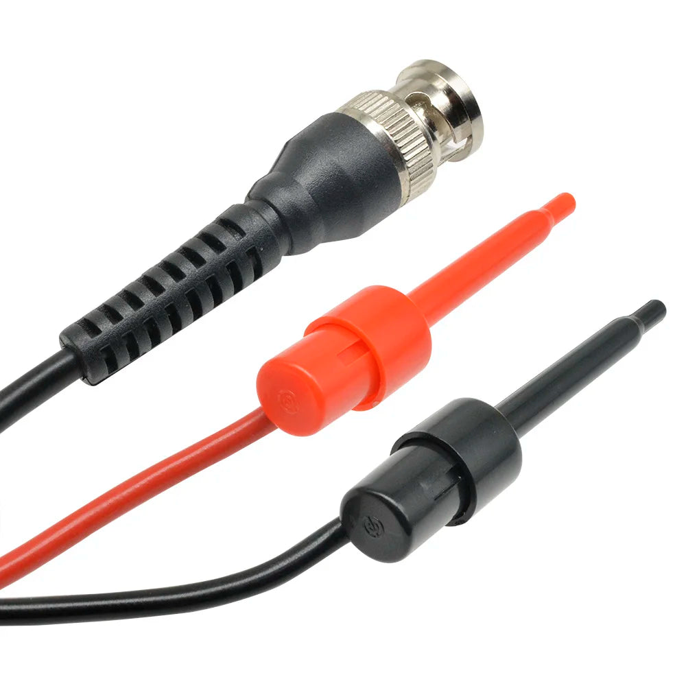 BNC Male to Q9 Test Hooks Oscilloscope Probe Test Leads Dual Alligator Clips Signal Source Connectors Test Leads