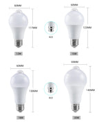 AC 85-265V 12W 15W 18W 20W B22 E27 Motion Sensor LED Light Bulb Human Infrared Sensing LED Lamp Auto ON/OFF Night Light for Home