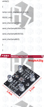 GY-31 Color Recognition Sensor Module (TCS230/TCS3200 Compatible): For Arduino