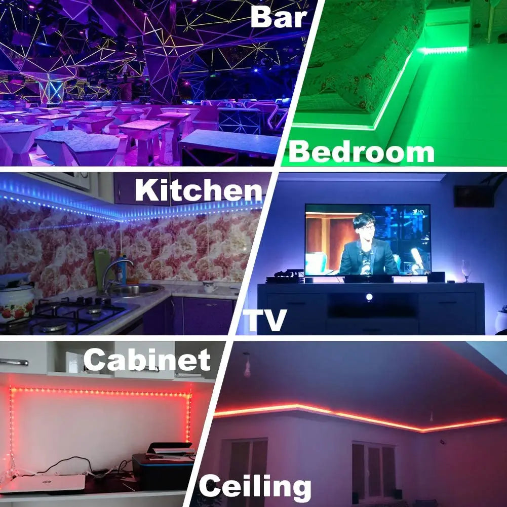 5M LED Strip SMD 5050 5054 LED Tape Waterproof Ribbon Diode 12V 2835 Flexible Neon Lights 60/120Leds/m LED Lights for Room Decor