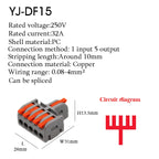 Wire Connector Quick Splitter Mini Splicing Universal Conductor Wiring Cable LED Terminal Block Push-in Electrical Connectors