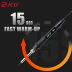 JCD 2 in 1 750W Soldering Station LCD Digital Display Rework Welding Station for Cell-phone BGA SMD IC Repair Solder Tools 8898