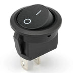 5/10PCS ON/Off Round Rocker Switches SPST 20mm Mini 12 Volt DC Mini Circle Toggle Switch 12V for Car Automotive RV 2 Pin