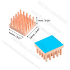 WE DO HEATSINK Small Tiny Useful Pure Copper Heat Sink Without or With Thermal Pad For Raspberry Pi Banana Pi IC Chipset Package