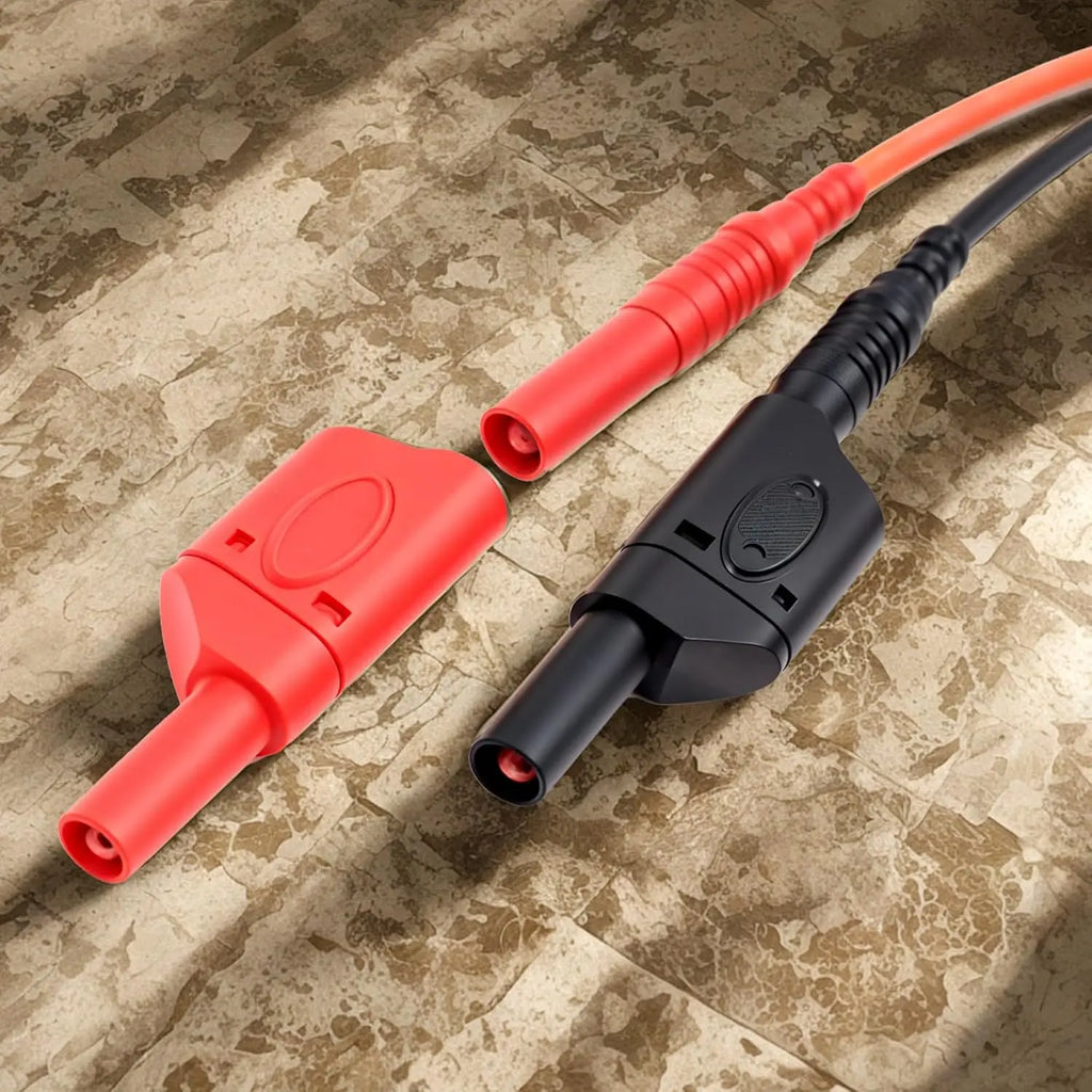 10Sets 4mm Banana Plug Connectors Stackable Banana Plugs Insulated Safety Fully Insulated Multimeter Test Leads Bananas Plugs