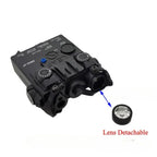 DBAL-A2 Red Green Laser Sight, White LED Flashlight Integrated Design, Aiming Indicator for 20mm Rail Outdoor Toy Parts