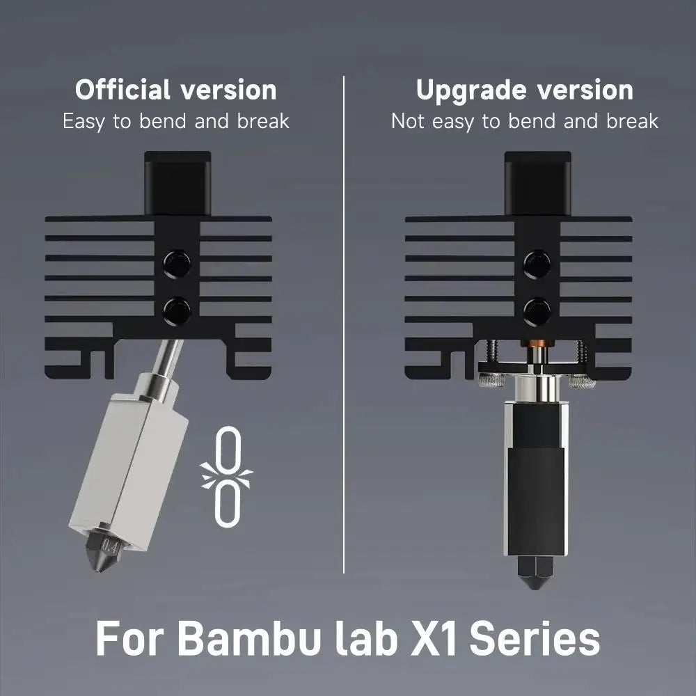 For Bambu Lab X1 Series Hotend Upgrade 2.0 Version Bambulab Bi Metal Fit Bamboo Bambu labs X1 X1C Hot End X1C Thermistor