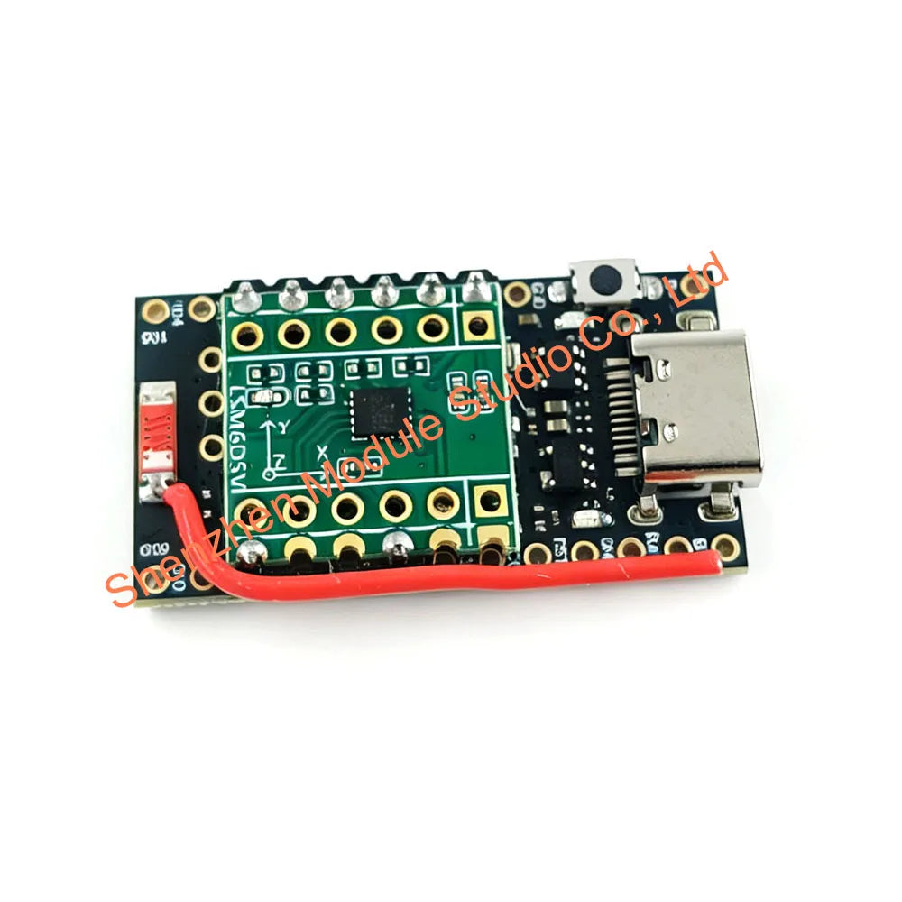 Smol Slime Pre‑Soldered Board with LSM6DSV Module, NRF52840 Pro‑Micro, Antenna & Buttons Pre‑Welded