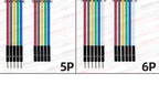 5Pcs SH1.0mm/1.25/GH1.25/1.5/PH2.0mm/HY2.0/2510/XH2.54mm To DuPont Wire 2.54 2-6P Cable Male Female Jumper Wire Connecting Cable