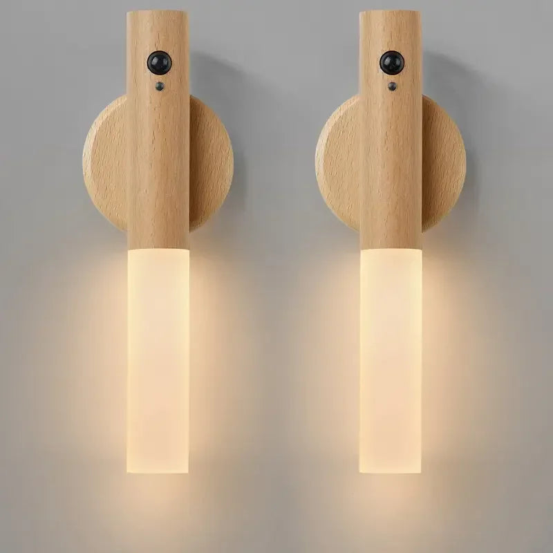 Creative Intelligent Auto PIR Motion Sensor LED Rechargeable Magnetic Night Light Wall Light Kitchen Cabinet Light Bedside Lamp