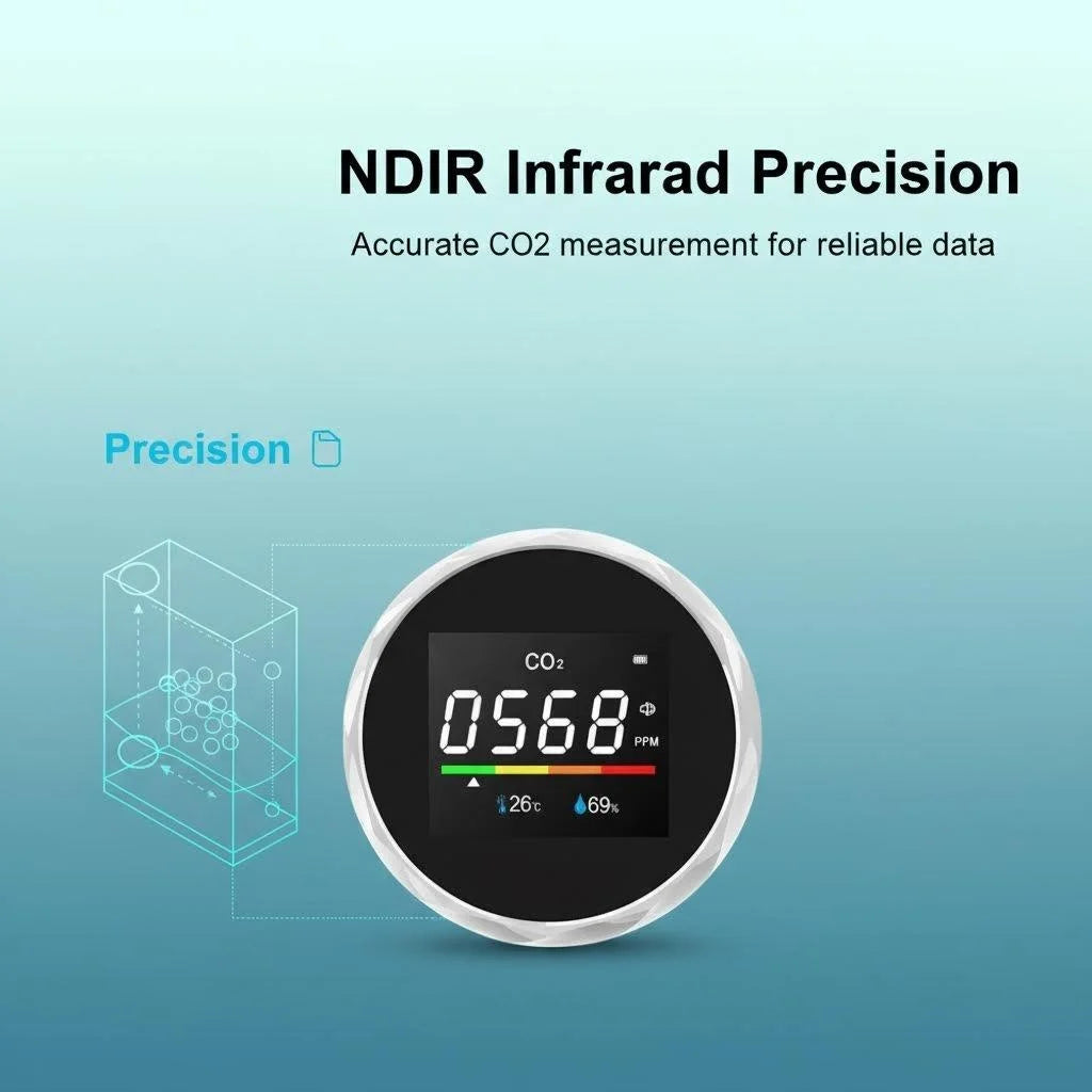 2C06, CO2 (NDIR) infrared high-precision sensor air quality detector, temperature and humidity detector