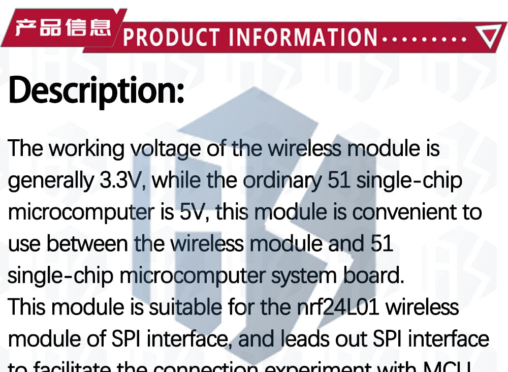 8Pin NRF24L01 Socket-Type Adapter Board 1PCS - Wireless Transceiver Module Carrier | For 51 MCU Projects