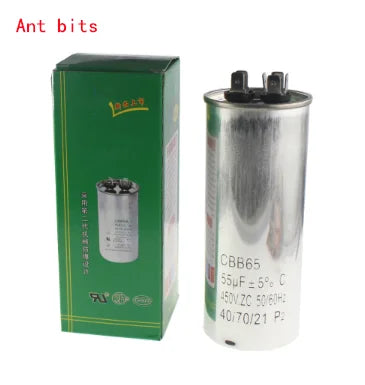 1PCS CBB65 Air Conditioner Compressor Start Capacitor 20 25 30UF 35UF 40UF 45UF 50UF 60UF 70UF 80UF 450V 4+2 New and Original