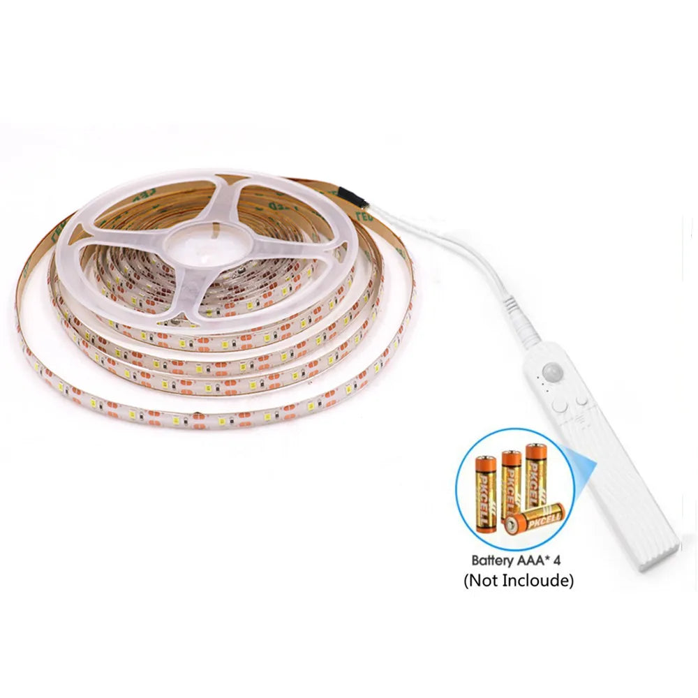 5V USB LED Strip Light Battery Power SMD 2835 3528 60LED 1m 2m 5m White Warm Red Blue Green Ribbon Cabinet Lights Night DC5V