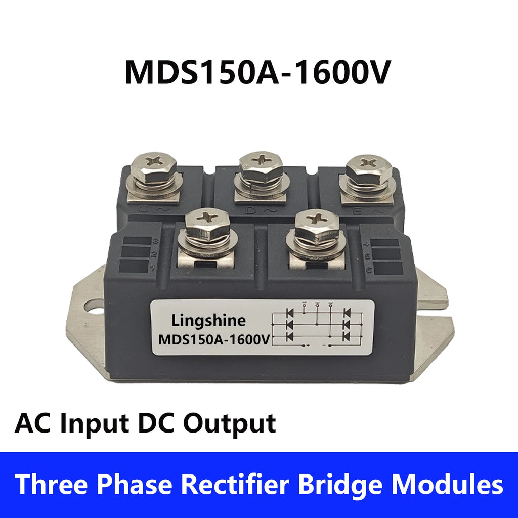 Three Phase MDS 100A 150A 160A 200A 250A Three Phase Rectifier Bridge Module 1600V Induction Cooker