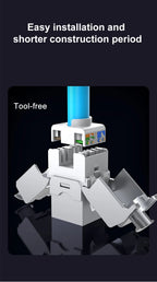 RJ45 Keystone Jack Module CAT8 Cat7 CAT6A Tool-Less STP Shielded Self-Locking CAT6 CAT5E Zinc Alloy Network Coupler Adapter