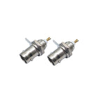 2/5/10pcs BNC Female Connectors Adapter Panel Chassis Mount Coaxial Cable Gold Plated Copper Core NC Female Welding Machine B5