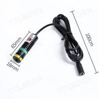520nm Green Line Laser Module Focusable D18x65mm 10-100mw High Precision for Cutting Positioning | FREE EU Adapter