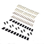 5/10 Pairs Jr Futaba Servo Receiver Connector Plug with Lock and Male Female Gold Plated Terminals Crimp Pin Kit for RC Battery