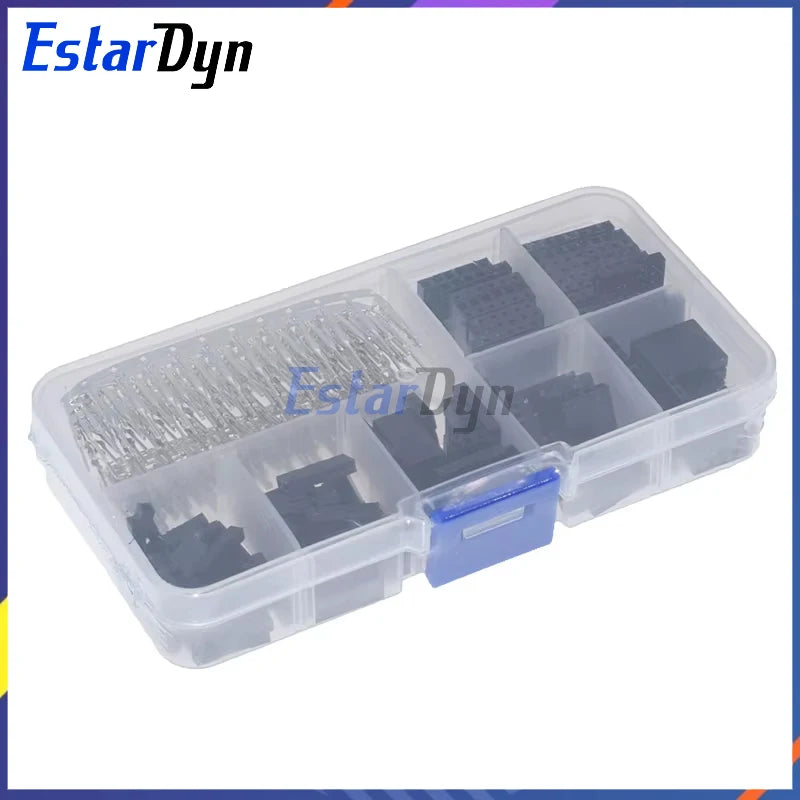 310pcs Dupont Jumper Wires Kit, 2.54mm Pin Headers 1-8 Pin Male/Female with Housing for Raspberry Pi Breadboard DIY