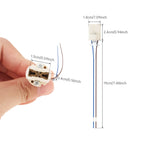 5pcs G9 Light Bulb Socket Ceramic Lamp Base Holder Connector Blue Brown PTFE Wire Bracket Lamp Holders