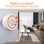 Tuya Zigbee Sound Light Sensor Smart Alarm Siren 90dB App Remote Control Home Security Protection System Siren Alarm