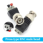 2PCS DC 12V Male Female BNC Connectors 5.5*2.1mm/2.5mm Welding-Free Power DC Plug Adapter Jack Sockets For LED Strip CCTV Camera