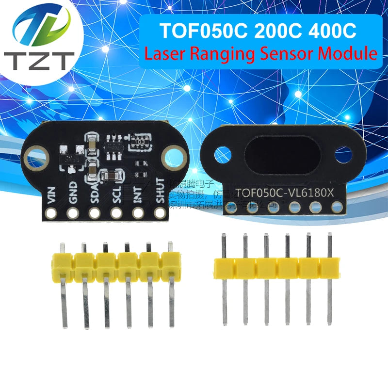 VL6180/VL53L0X/VL53L1X Time of Flight (ToF) Laser Ranging Sensor Module TOF050C TOF200C TOF400C 50CM/2M/4M IIC For Arduino STM32