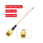 10PCS Single End SMA Female to PCB Soldering Pigtail RG316 Cable WIFI Wireless Router GPS GPRS Low Loss Jackplug Wire Connector