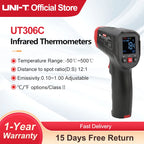 UNI-T Infrared Thermometer UT306S UT306C Non-contact Industrial Laser Digital Temperature Meter Temperature Gun Tester -50-500