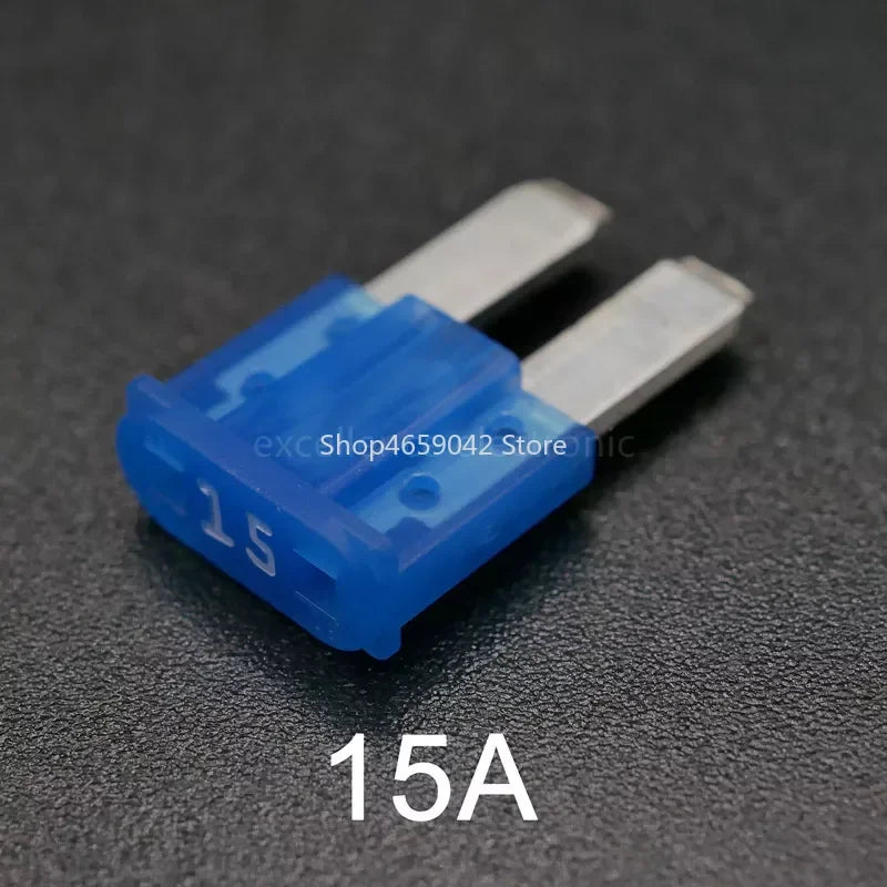 50/10pcs Mini M2 Car Fuse Long Foot Insert 5A 7.5A 10A 15A 20A 25A 30A 32V Micro 2 Long Foot Auto Fuse Electric
