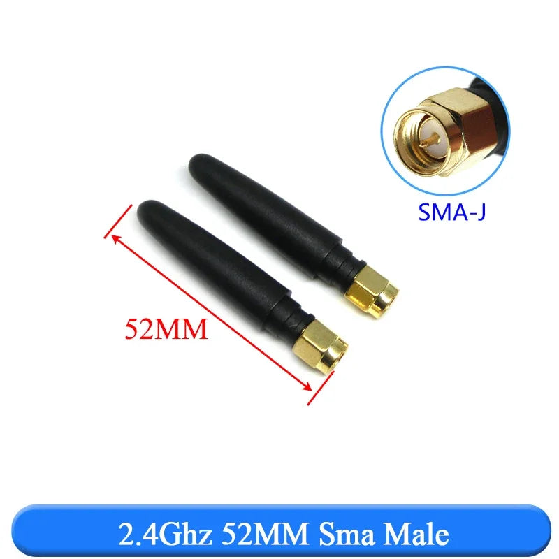 2PCS 2.4Ghz 3dbi  WIFI Antenna 2.4G RP SMA Male Universal Antennas Amplifier WLAN Router Antenne Booster 2400-2500mhz