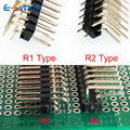 10/20Pcs 0.8u Gold Plated 40 Pin 1x40 Single Double Row/Right Angle Male 2.54 Breakable Header Connector Strip for Arduino Black